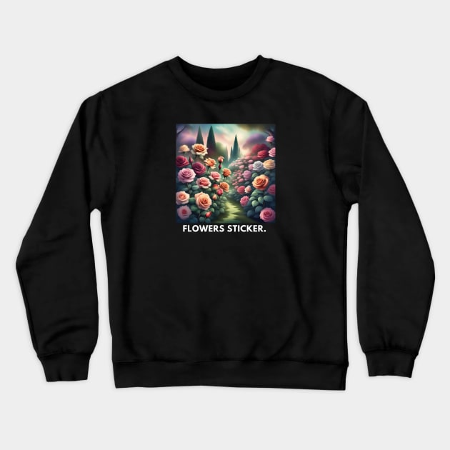 Flowers Lover Crewneck Sweatshirt by BlackMeme94